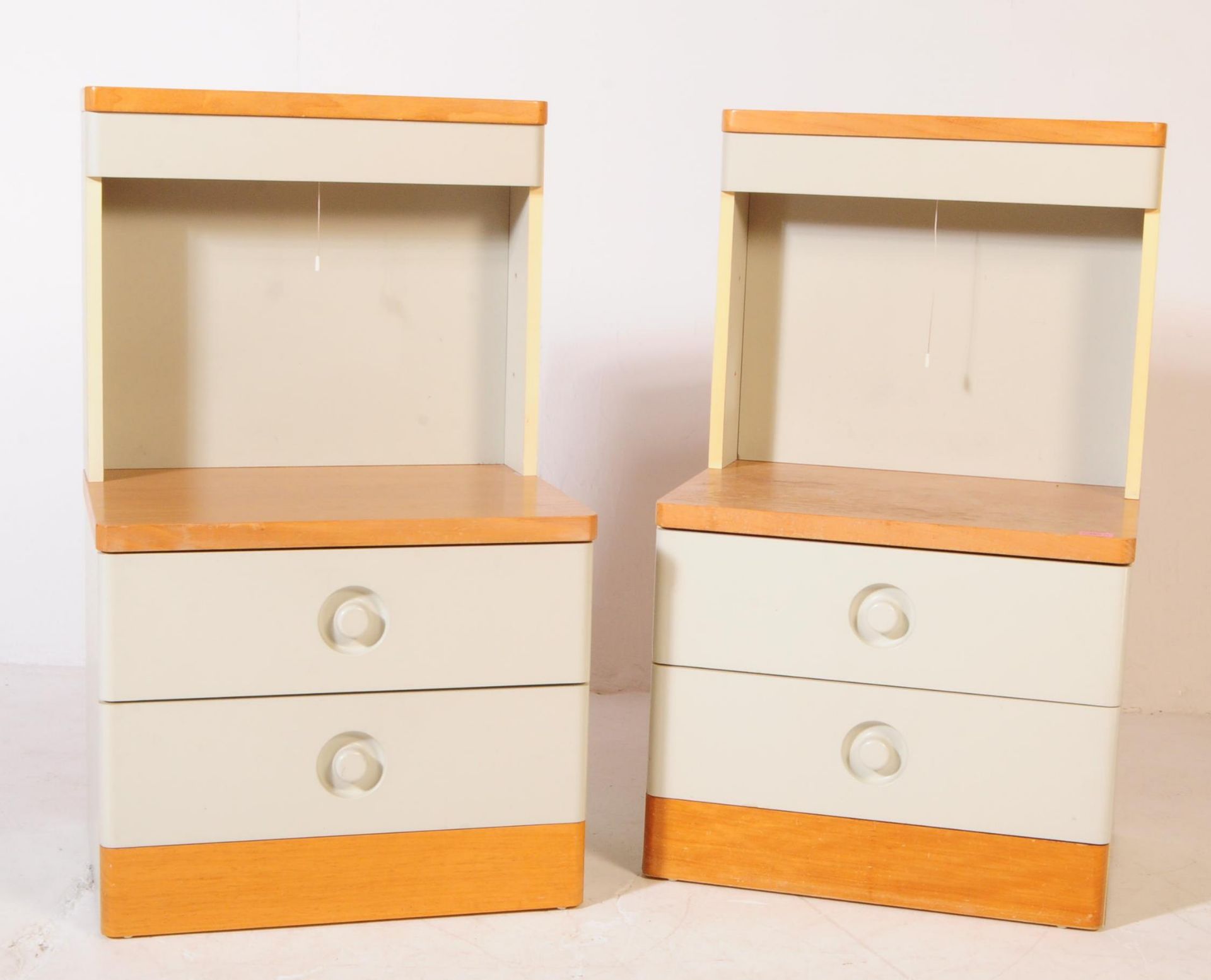 STAG FURNITURE - PAIR OF LATE 20TH CENTURY BEDSIDES