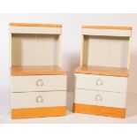 STAG FURNITURE - PAIR OF LATE 20TH CENTURY BEDSIDES