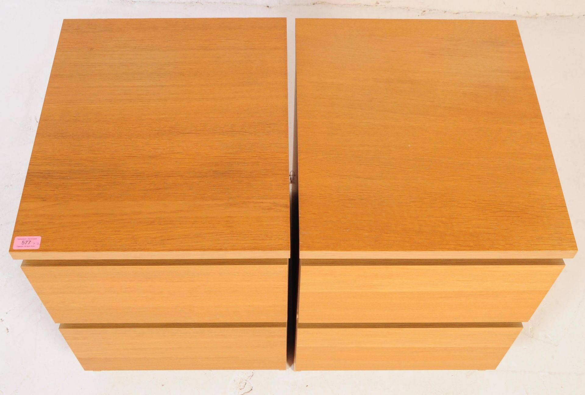 IKEA MALM - PAIR OF 20TH CENTURY BEECH BEDSIDES - Image 4 of 6