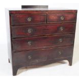 GEORGE III MAHOGANY CHEST OF DRAWERS