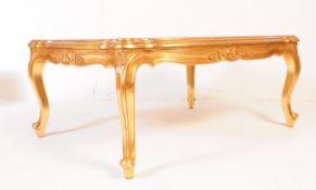 LARGE 19TH CENTURY MANNER FRENCH GILT OCCASIONAL TABLE