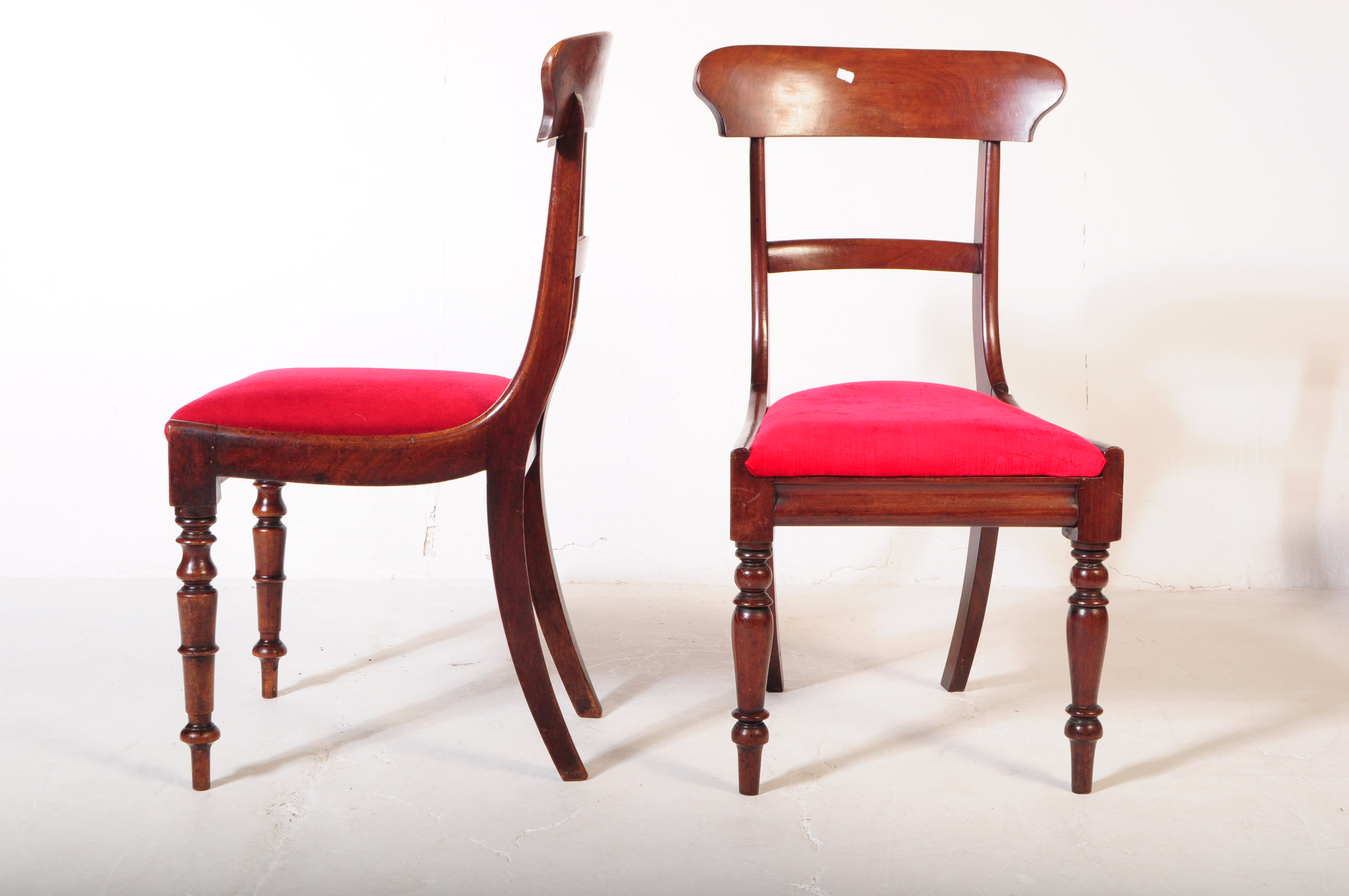 EIGHT WILLIAM IV MAHOGANY DINING CHAIRS - Image 2 of 6