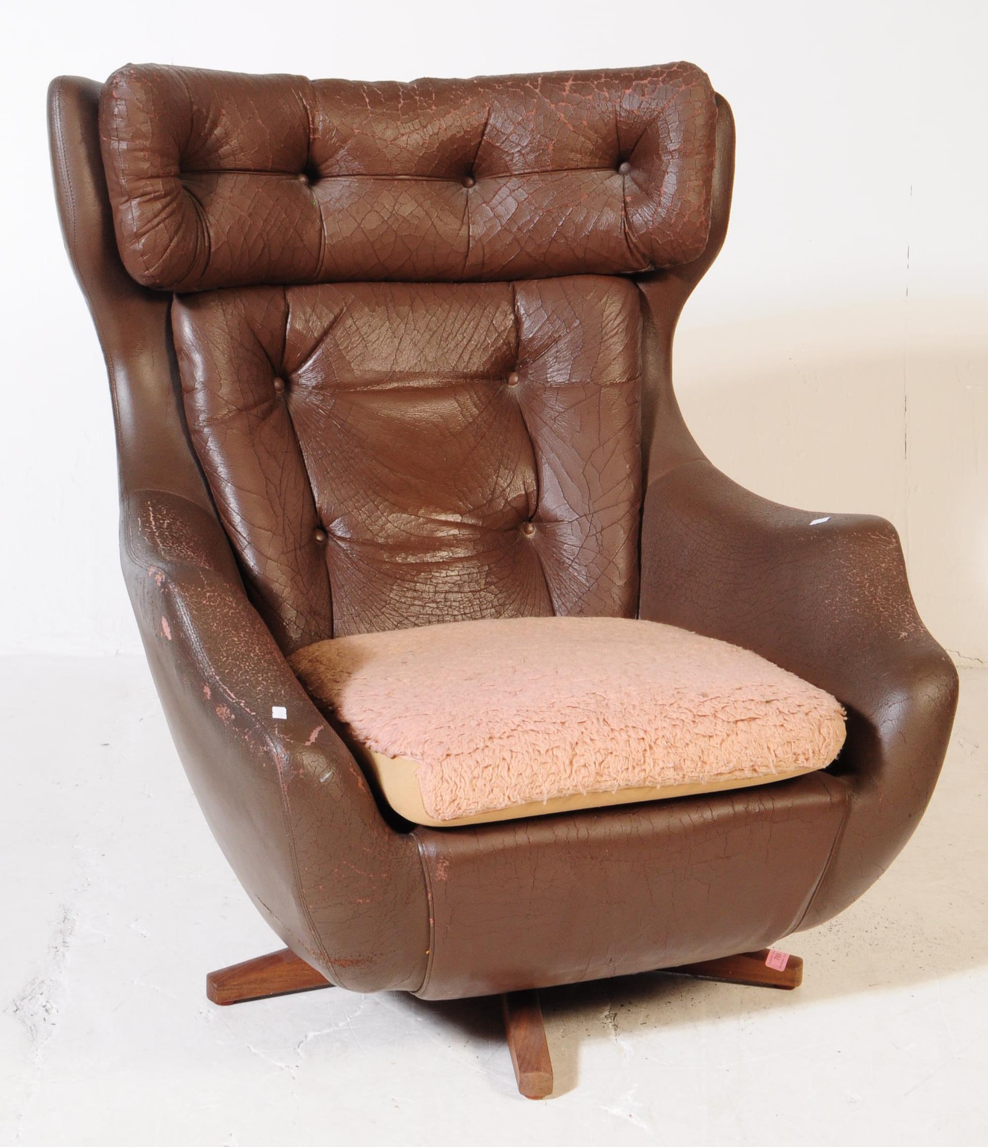 BRITISH MODERN DESIGN - RETRO MID CENTURY BATWING ARMCHAIR