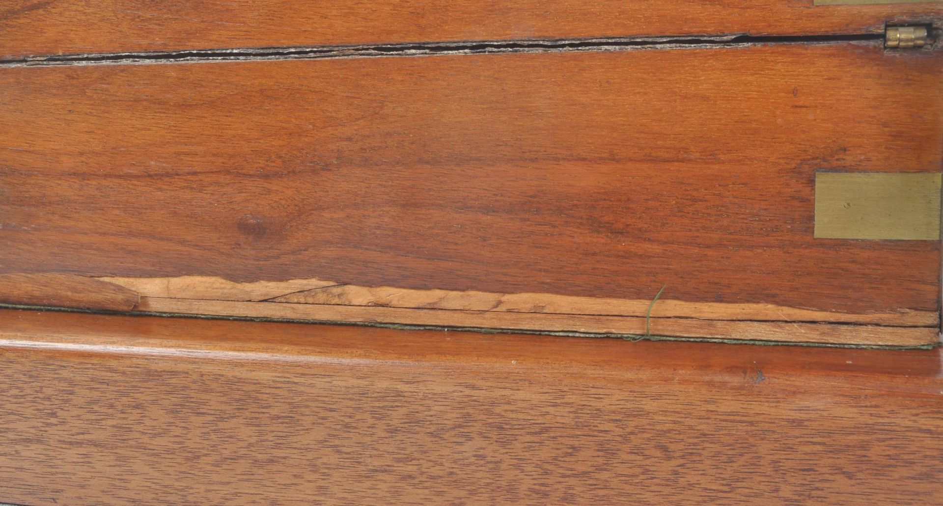 TWO 20TH CENTURY MAHOGANY WRITING SLOPES - Image 7 of 8