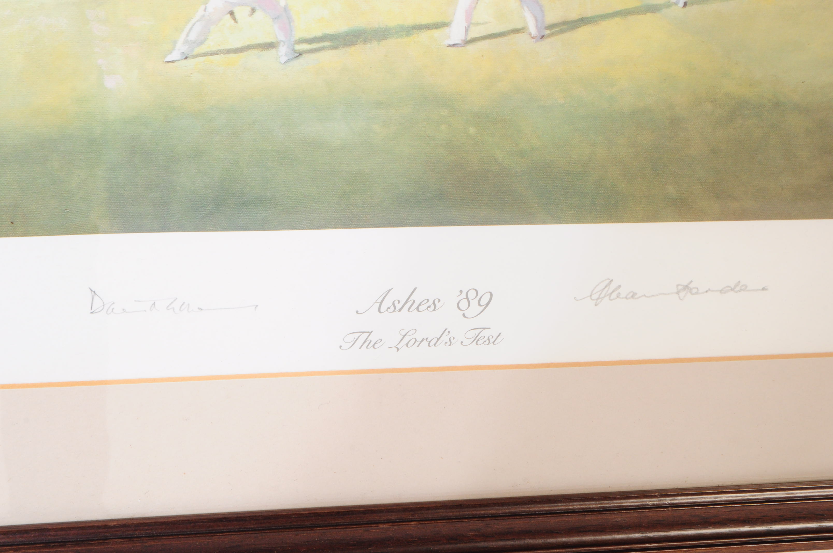 SIGNED CRICKET PRINT - ASHES 1989 BY SHERREE VALENTINE DAINES - Bild 3 aus 5