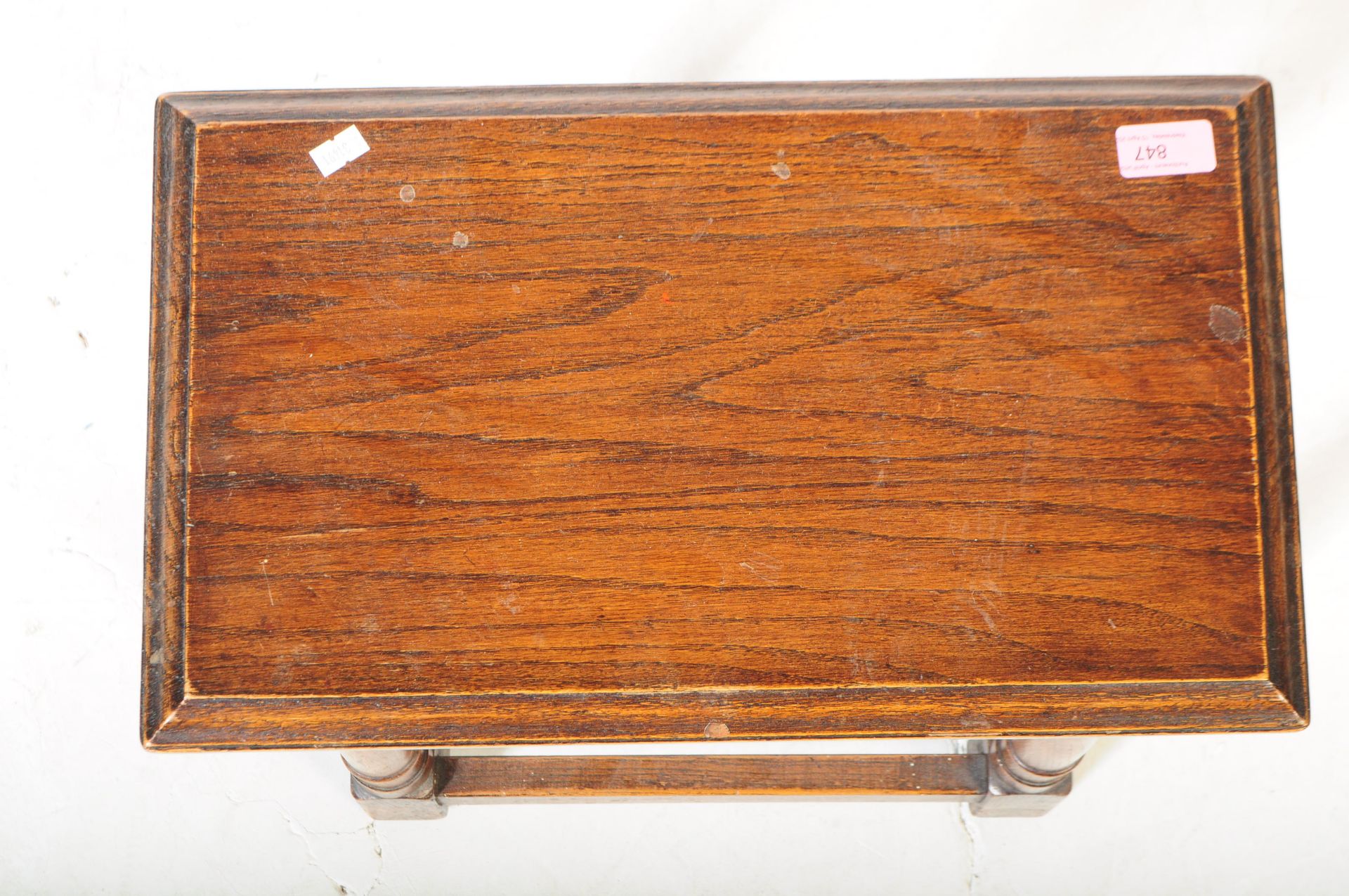 20TH CENTURY MAHOGANY OLD CHARM JOINT STOOL - Image 4 of 5