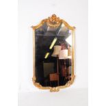 CONTEMPORARY 18TH CENTURY FRENCH STYLE GILT WALL MIRROR