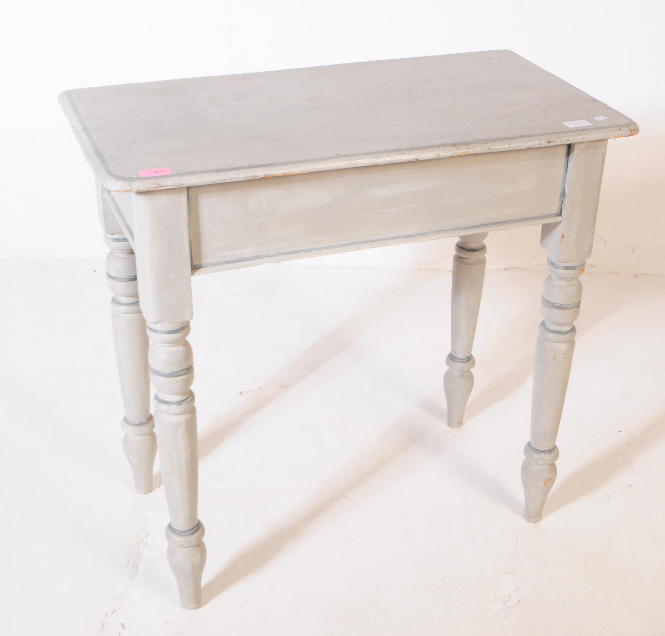 19TH CENTURY VICTORIAN PAINTED SIDE TABLE - Image 2 of 4