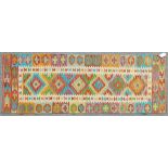 VINTAGE 20TH CENTURY ANATOLIAN TURKISH KILIM RUNNER RUG