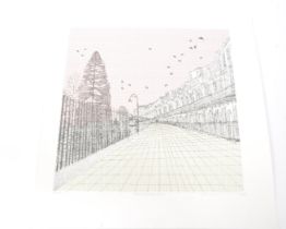 CLARE HALIFAX - KINGS CROSS ROAD LIMITED EDITION SILKSCREEN PRINT