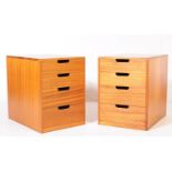 BRITISH MODERN DESIGN - PAIR OF BEDSIDE CHEST OF DRAWERS