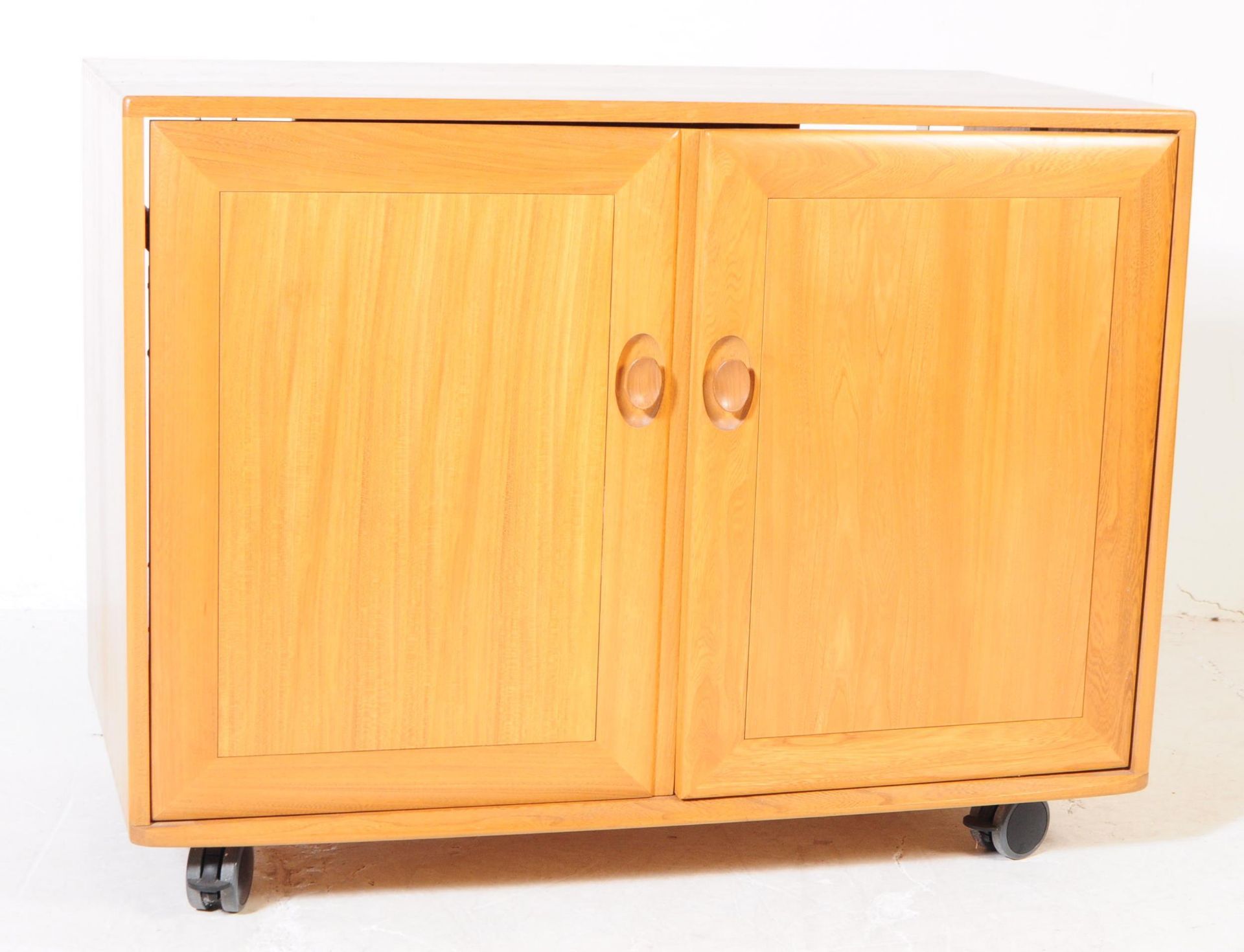 ERCOL - WINDSOR RANGE - 1970S IR TELEVISION CUPBOARD