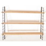 MID CENTURY BRITISH DESIGN HANGING MODULAR SHELVING SYSTEM