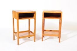 PAIR OF MID CENTURY WAR DEPARTMENT BEDSIDE TABLES
