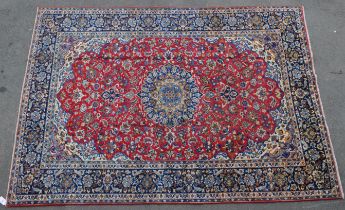 VINTAGE 20TH CENTURY PERSIAN ISLAMIC NAJAABAD FLOOR RUG