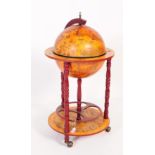 20TH CENTURY ZODIAC GLOBE COCKTAIL CABINET