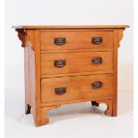 EDWARDIAN SATIN WALNUT CHEST OF DRAWERS