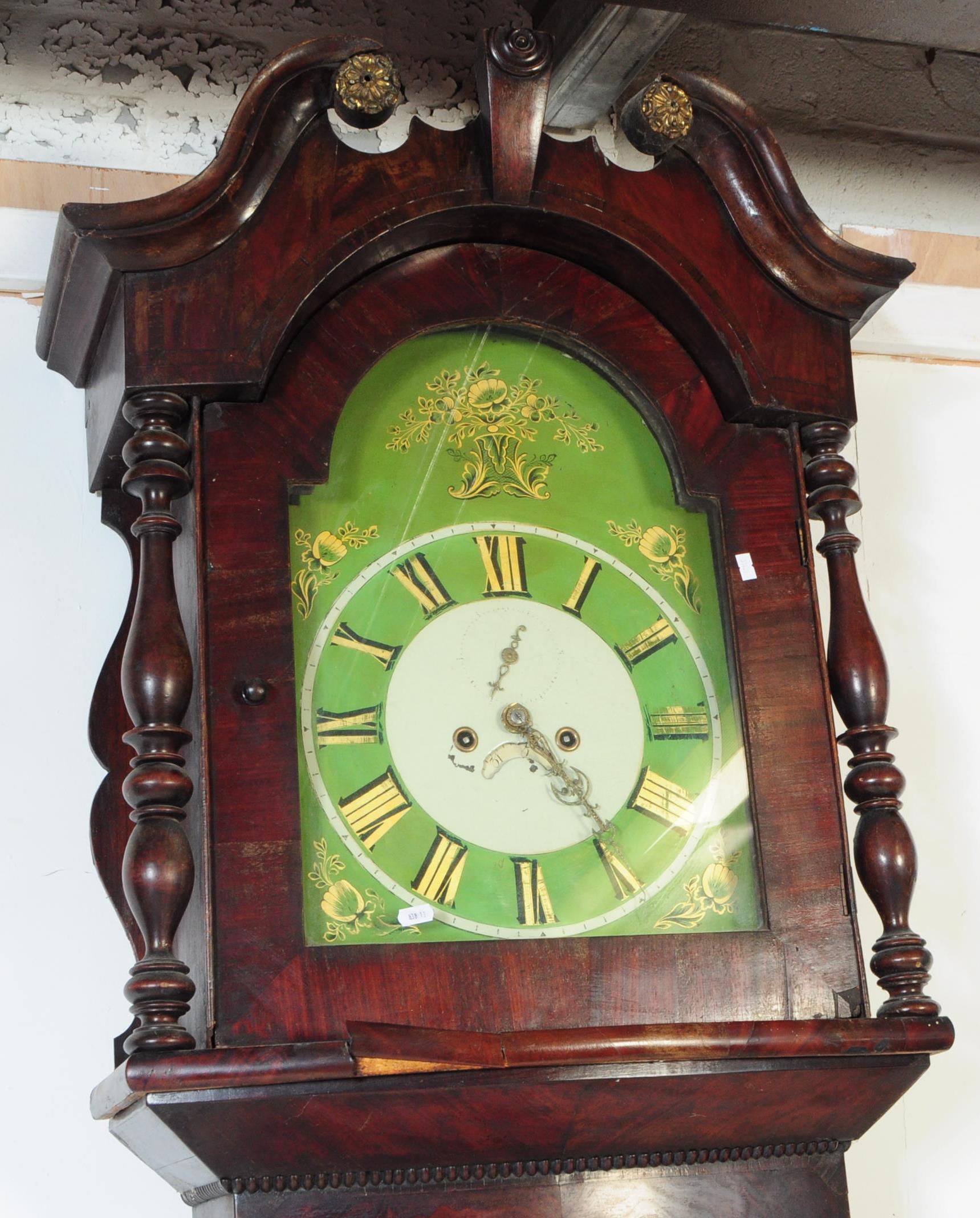 VICTORIAN MAHOGANY LONGCASE GRANDFATHER CLOCK - Image 2 of 8