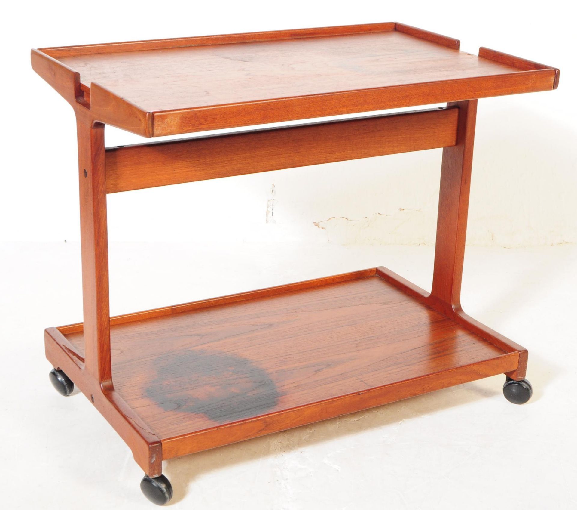 DANISH MODERN DESIGN - MID CENTURY TEAK TRION DRINKS TROLLEY