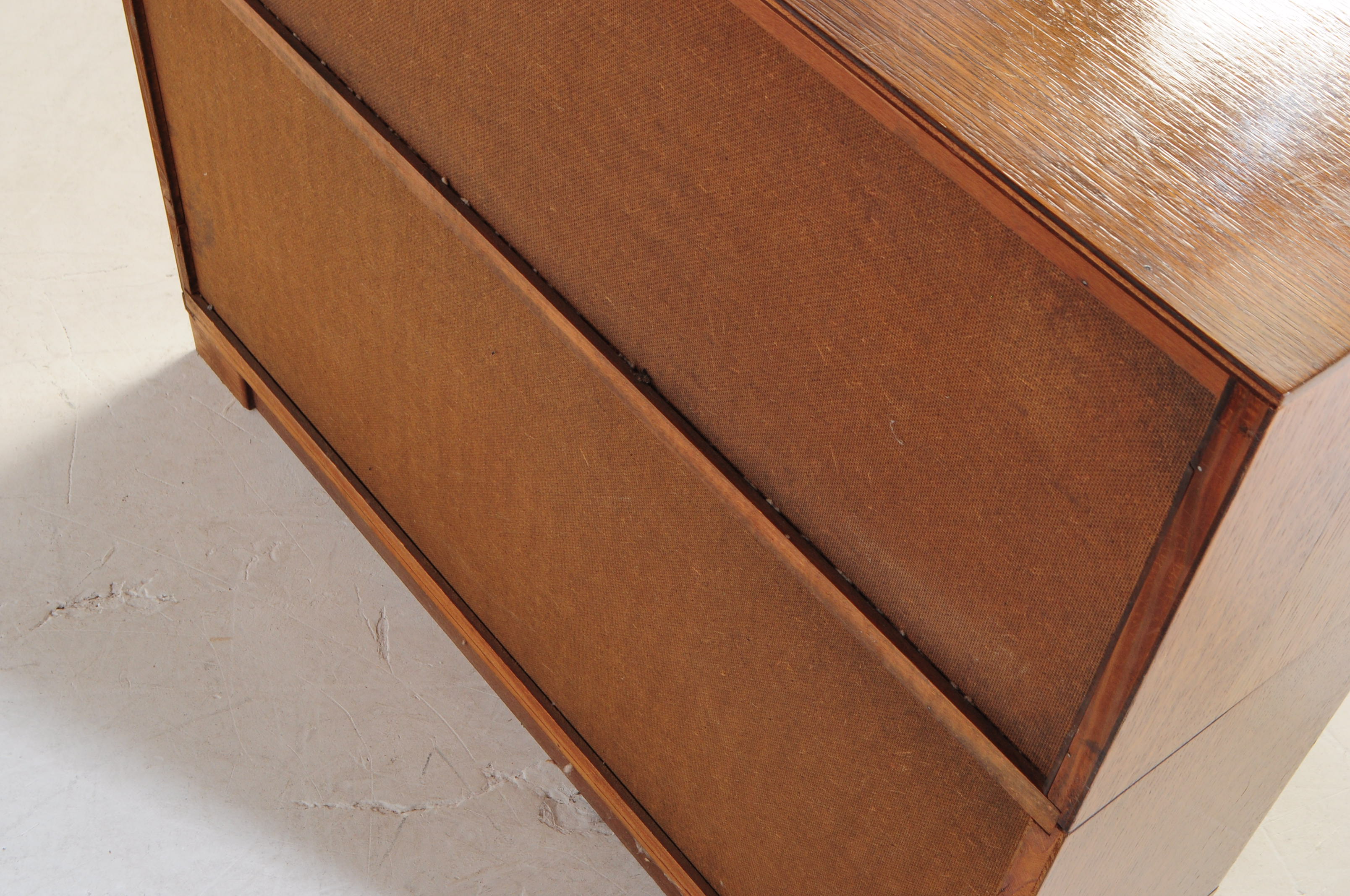 MINTY - MID CENTURY OAK TWIN STACK LAWYERS BOOKCASE - Image 6 of 6