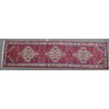 VINTAGE 20TH CENTURY PERSIAN ISLAMIC RUNNER RUG