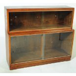 MINTY - VINTAGE 20TH CENTURY OAK TWO TIER BOOKCASE