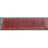 VINTAGE 20TH CENTURY NORTH WEST MALAYA RUNNER RUG