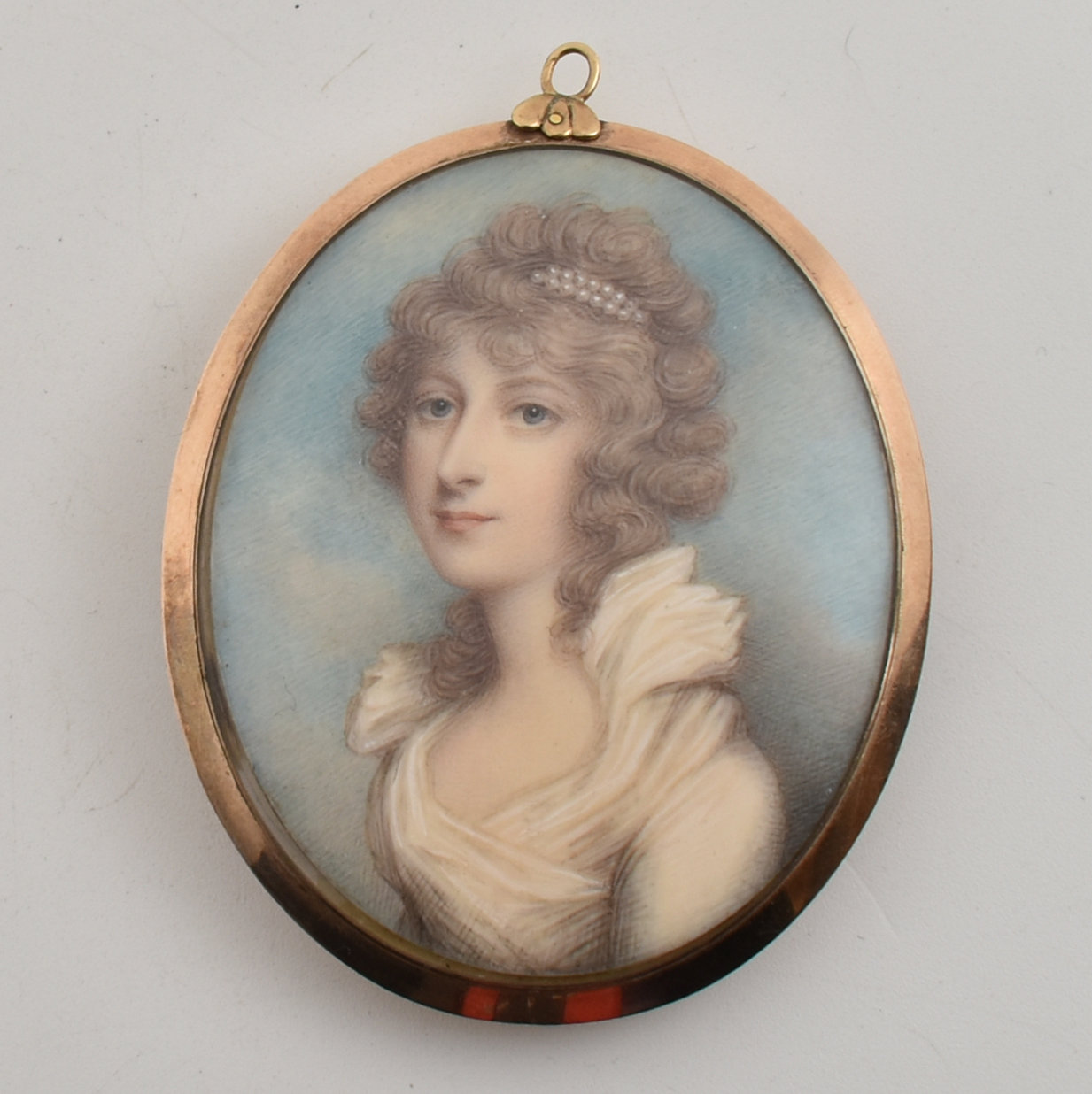 GEORGIAN PORTRAIT MINIATURE BROOCH - ATTRIBUTED ANDREW PLIMER - Image 2 of 7