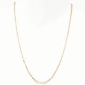 HALLMARKED 9CT GOLD BELCHER CHAIN NECKLACE