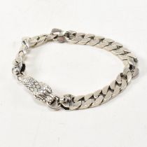 925 SILVER CURB LINK CHAIN WITH SNAKE CLASP