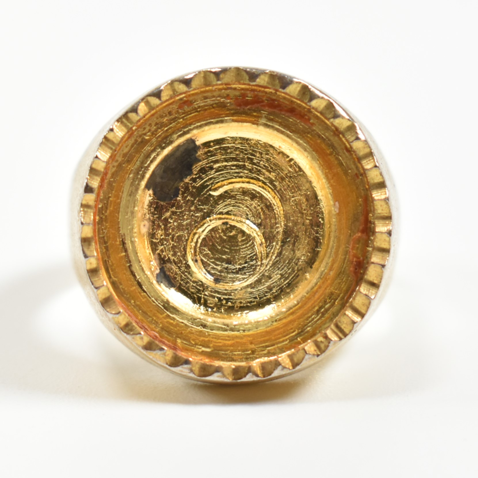 SIX GOLD TONE METAL FAUX SOVEREIGN RINGS - Image 6 of 6