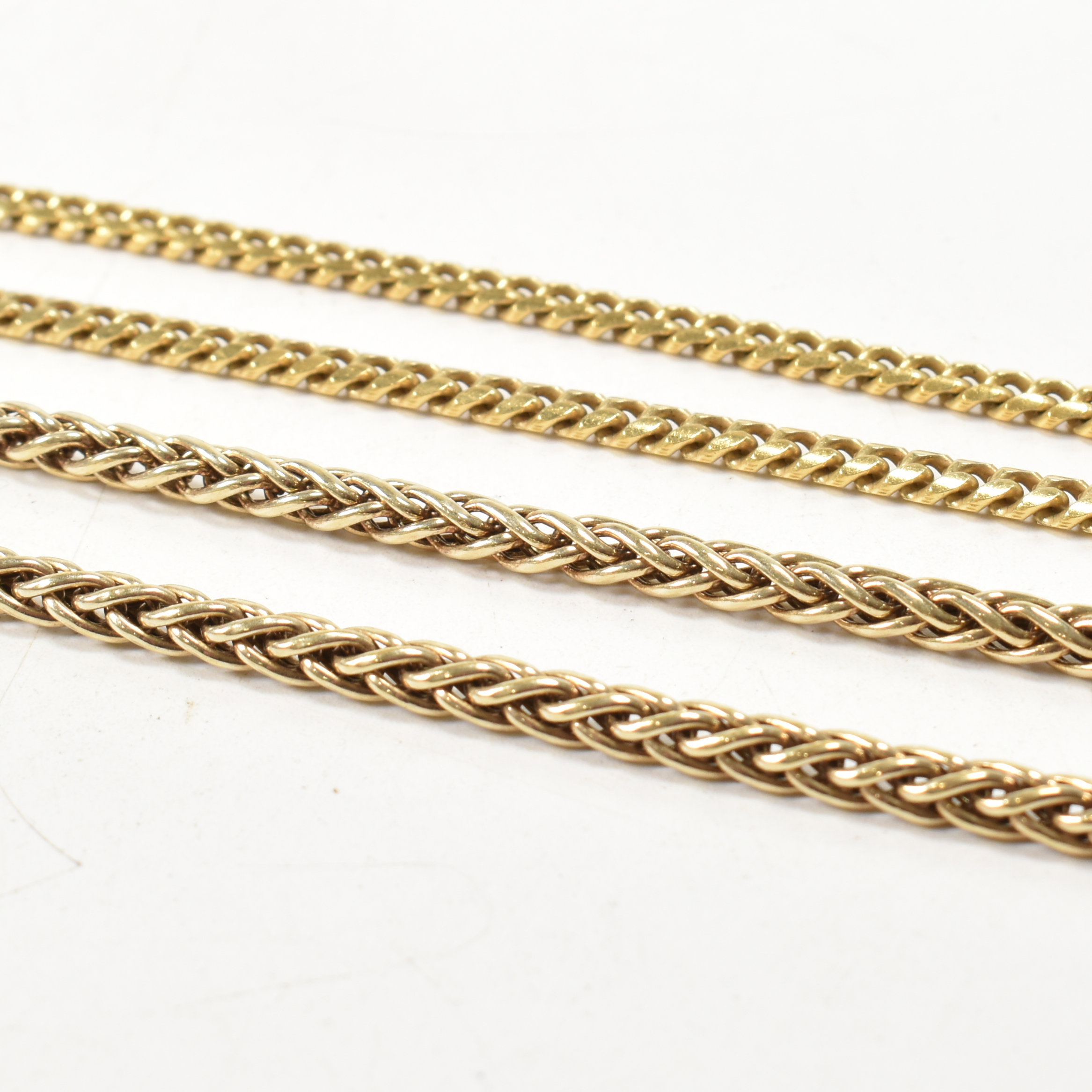 TWO ITALIAN GOLD ON 925 SILVER CHAIN NECKLACES - Image 3 of 4
