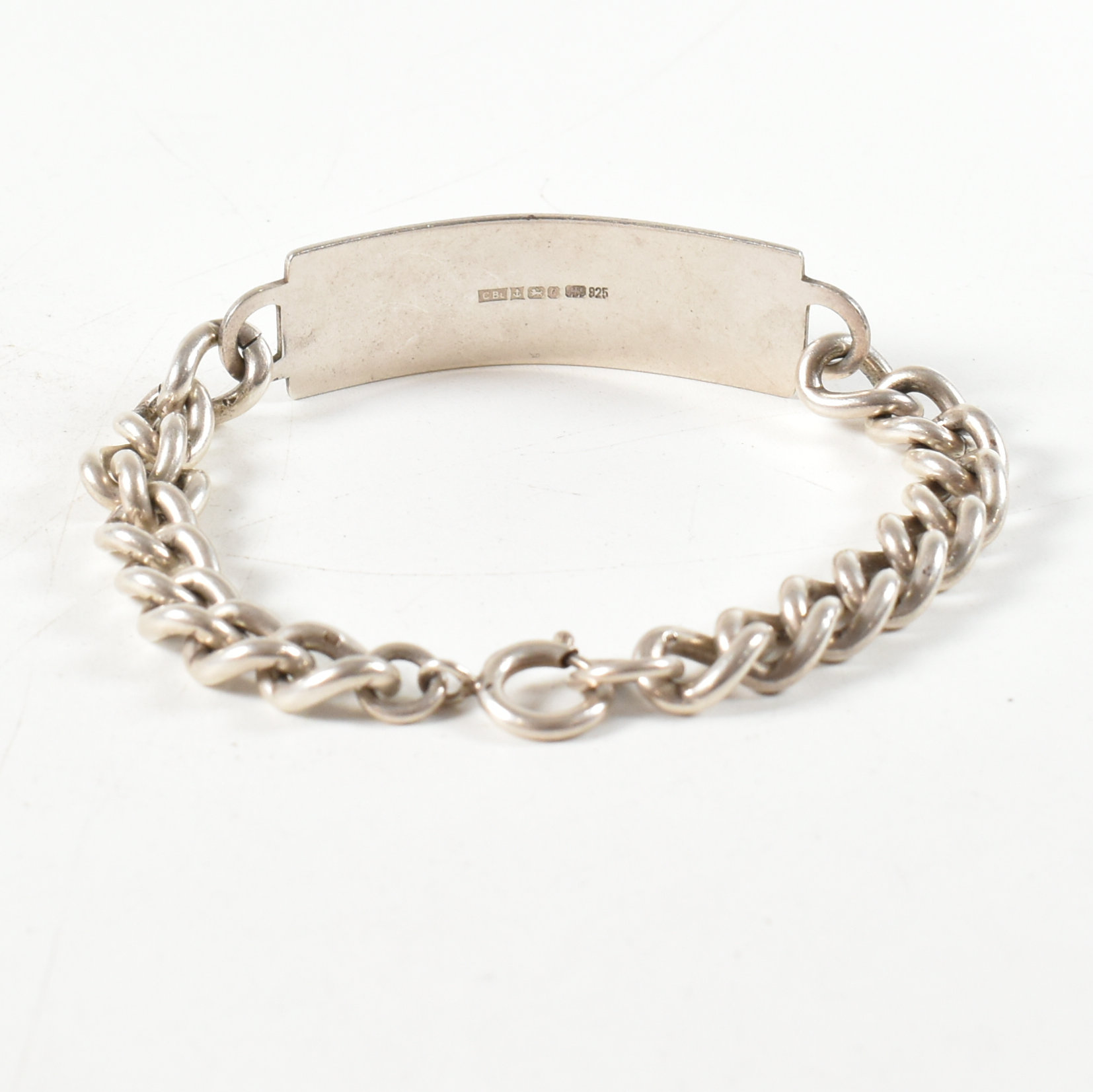 HALLMARKED SILVER IDENTITY PLATE BRACELET - Image 3 of 5