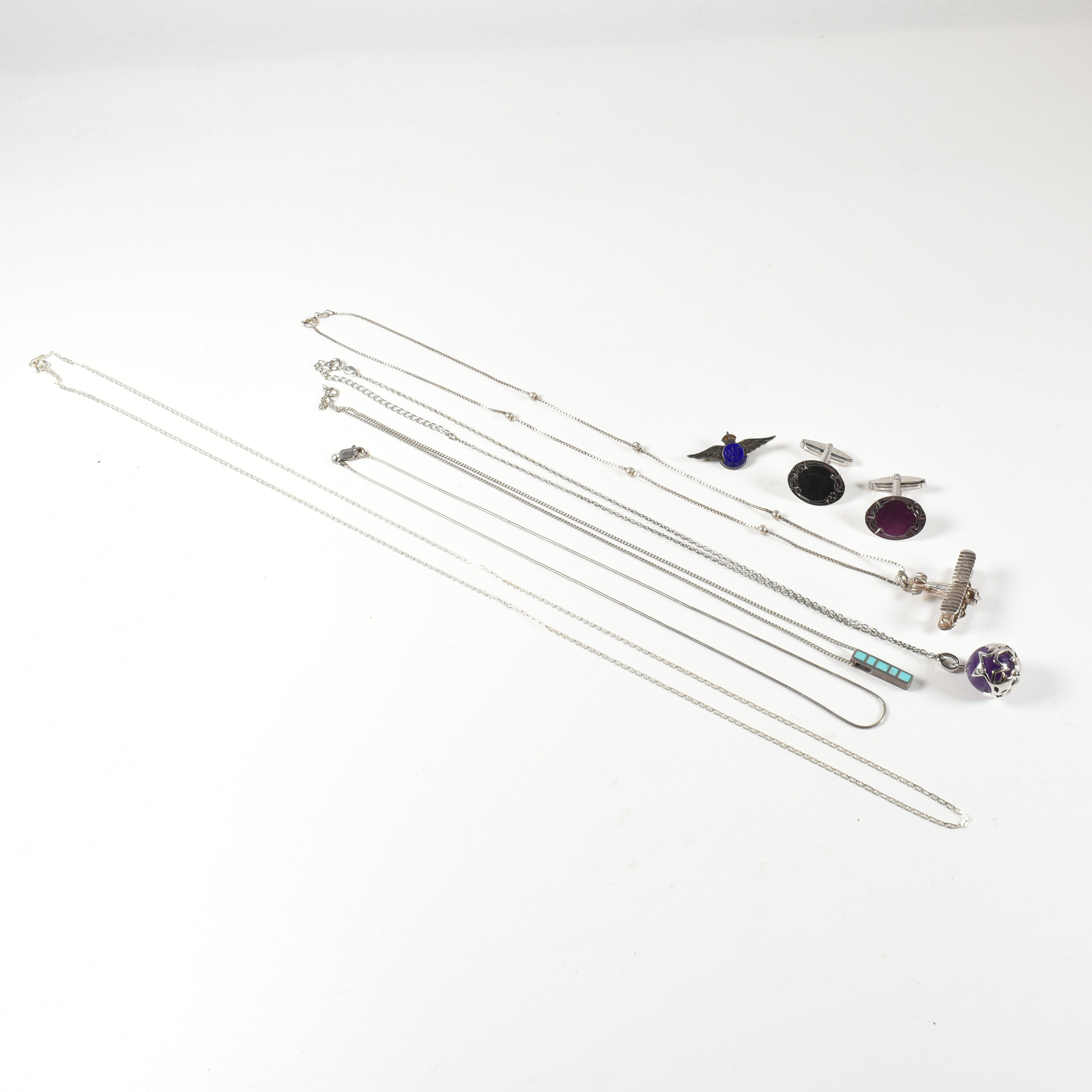 COLLECTION OF SILVER GEM SET & ENAMEL JEWELLERY - Image 2 of 5