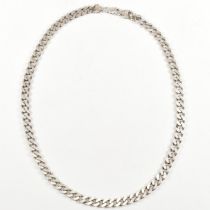 HALLMARKED SILVER CURB LINK CHAIN NECKLACE