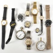 COLLECTION OF VINTAGE & MODERN WRISTWATCHES