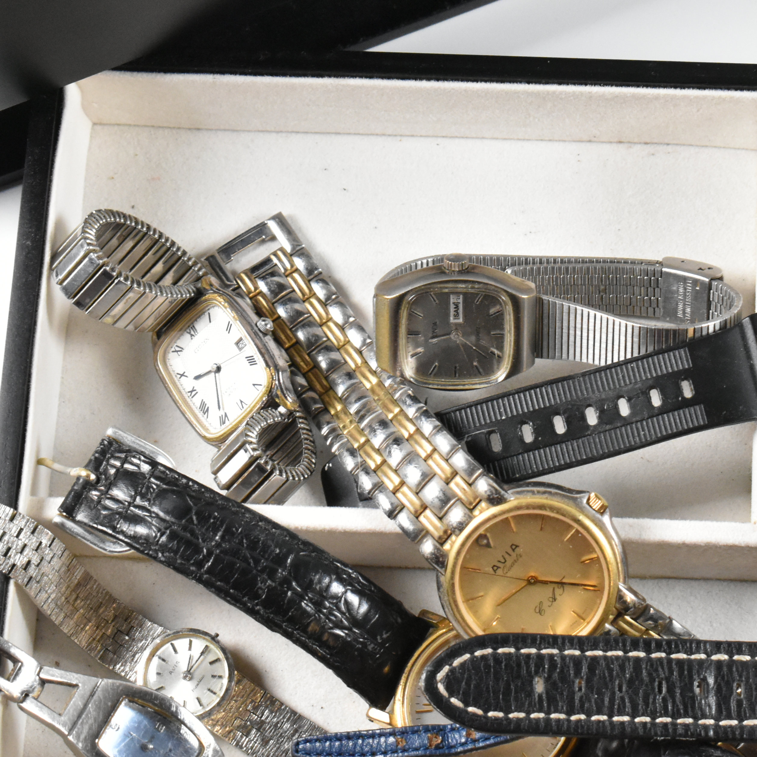 COLLECTION OF VINTAGE & LATER WRIST WATCHES & BOX - Image 6 of 7