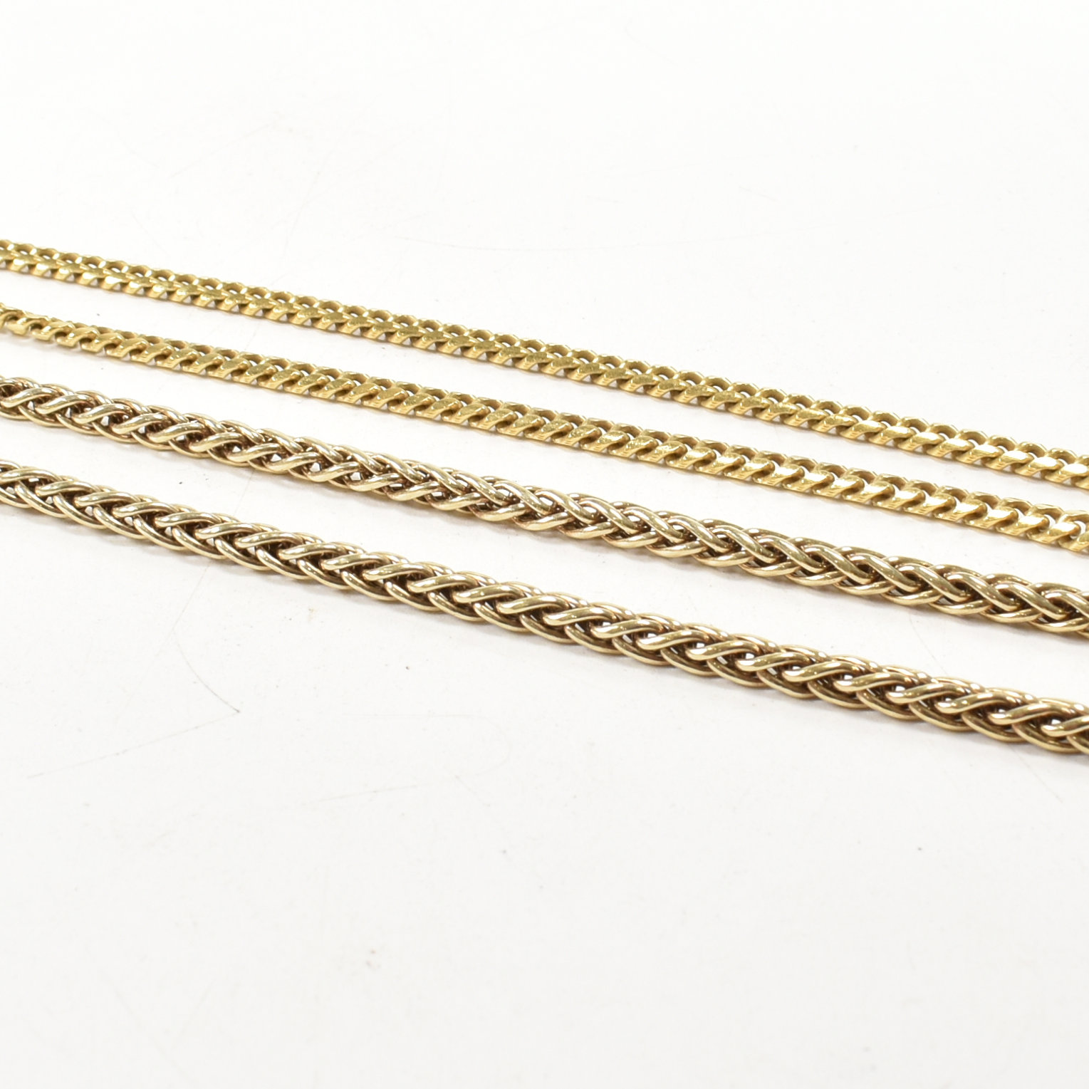 TWO ITALIAN GOLD ON 925 SILVER CHAIN NECKLACES - Image 2 of 4