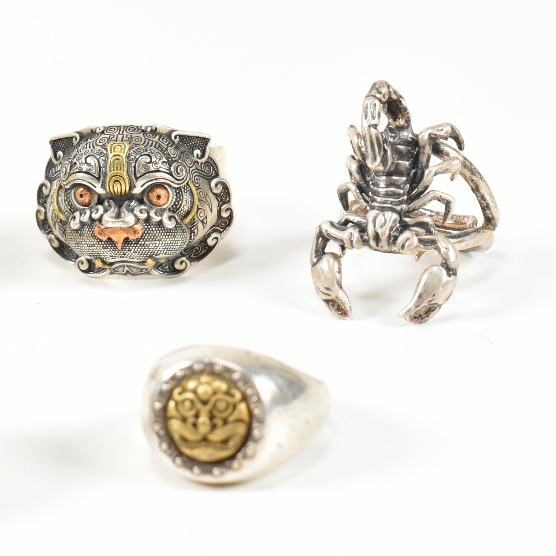 COLLECTION OF CONTEMPORARY 925 SILVER RINGS - Image 3 of 7