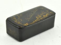 EARLY 20TH CENTURY FRENCH LACQUERED SNUFF BOX