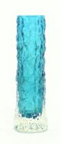 GEOFFREY BAXTER FOR WHITEFRIARS - KINGFISHER BLUE FINGER VASE