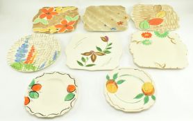 MYOTT, SON & CO. COLLECTION OF EIGHT ART DECO CABINET PLATES