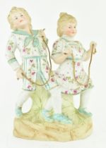 GEBRUDER HEUBACH - BISQUE CERAMIC FIGURE OF CHILDREN