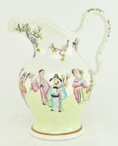 CIRCA 1830 SPODE PORCELAIN EWER FEATURING ORIENTAL SCENES