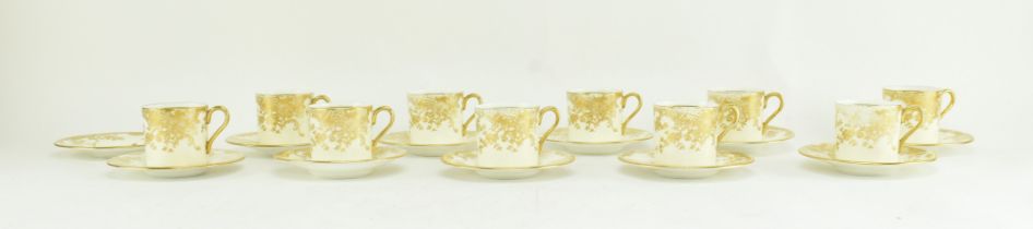 AYNSLEY - EARLY 20TH CENTURY GILT PORCELAIN TEA SERVICE