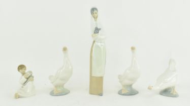 NAO - COLLECTION OF FIVE FINE BONE CHINA FIGURINES