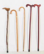 COLLECTION OF VINTAGE 20TH CENTURY WALKING STICKS / CANES