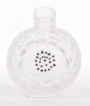 LALIQUE - 20TH CENTURY POPPY SHAPED GLASS PERFUME BOTTLE