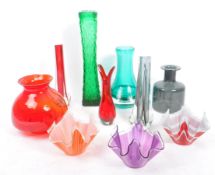 COLLECTION OF VINTAGE 20TH CENTURY STUDIO ART GLASS ITEMS