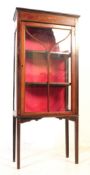 EARLY 20TH CENTURY EDWARDIAN INLAID DISPLAY CABINET